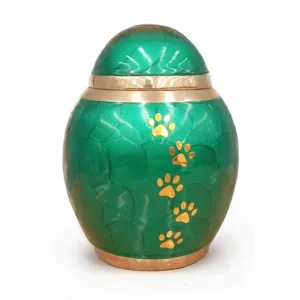 Ánfora Huella Verde Marfil