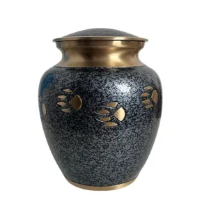 Ánfora Clásica Azul Dorado