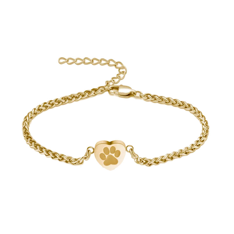 Pulsera Huella Corazón - Gold
