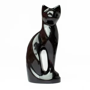 Ánfora Mirada Gato (Negro/Blanco/Terracota)